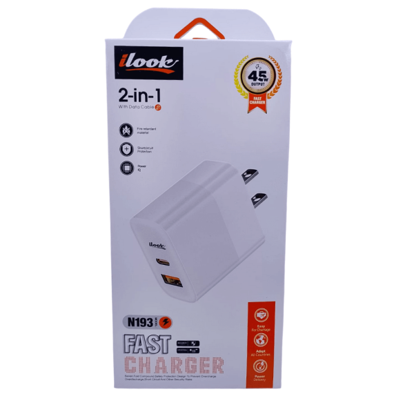 CARGADOR 2 EN 1 CARGA RAPIDA N193