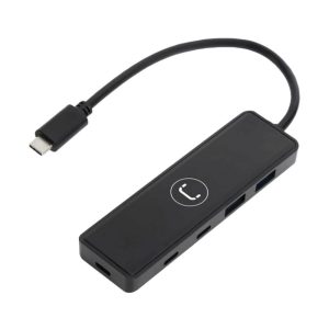 Hub USB-C UNNO HB1012BK – 4 Puertos USB 3.0