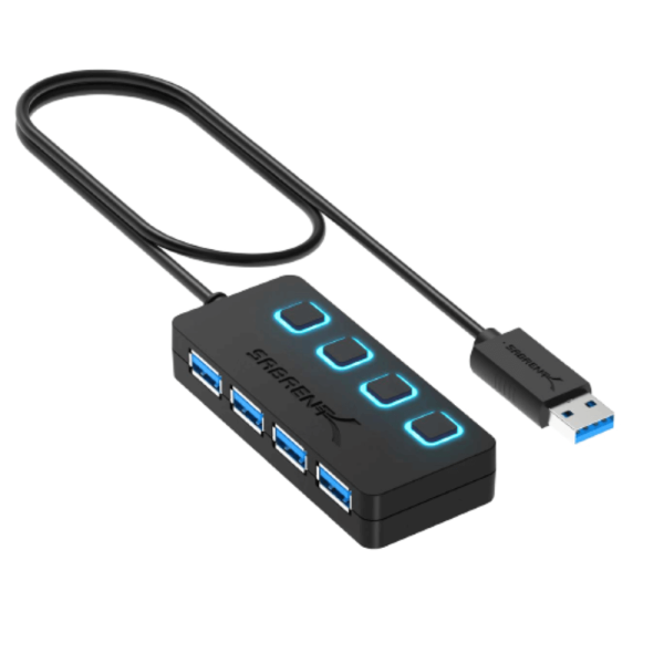 HUB 4 PUERTOS USB 3.0 SABRENT HB-UM43
