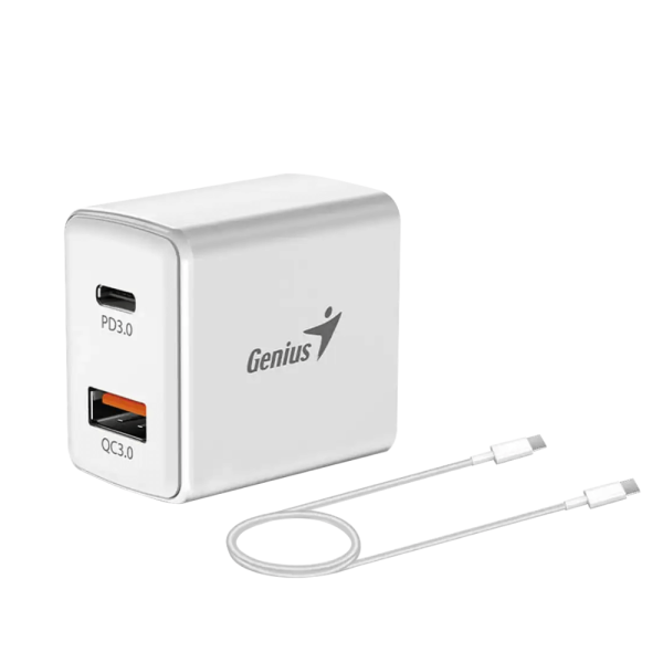 Cargador de Pared USB-C Genius PD-20ACP 20W