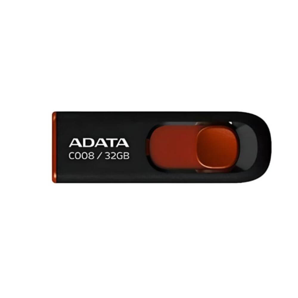 Memoria USB 32GB Adata AC008 USB 2.0 negra y roja