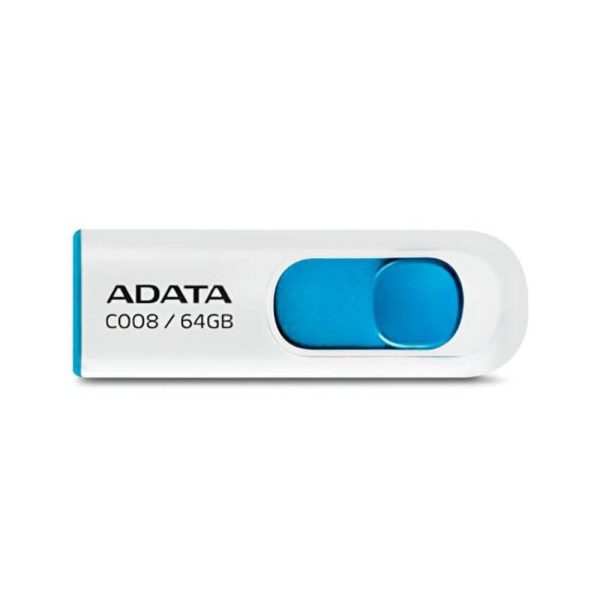 Memoria USB 64GB Adata UV240 USB 2.0 negra y blanca
