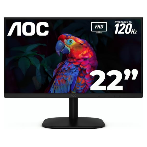 Monitor AOC 22B35HM23 de 22 pulgadas Full HD 120Hz color negro